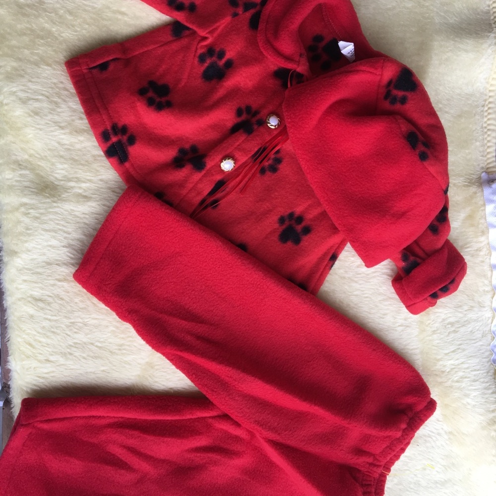 Vintage baby fleece set